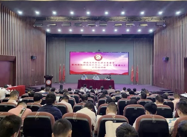 湖南省委组织部（两新工委）组织的全省两新党建业务骨干暨两新组织（非公有制经济组织和社会组织）党组织书记、出资人（负责人）示范培训班